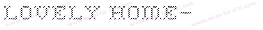 lovely home字体转换
